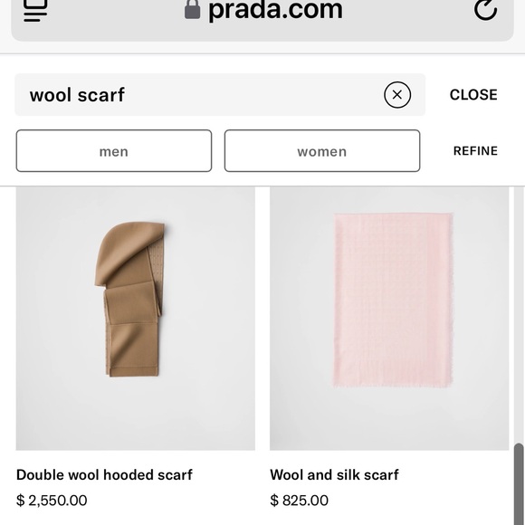 NWT Prada Wool scarf/wrap with nylon backing. - Picture 7 of 7